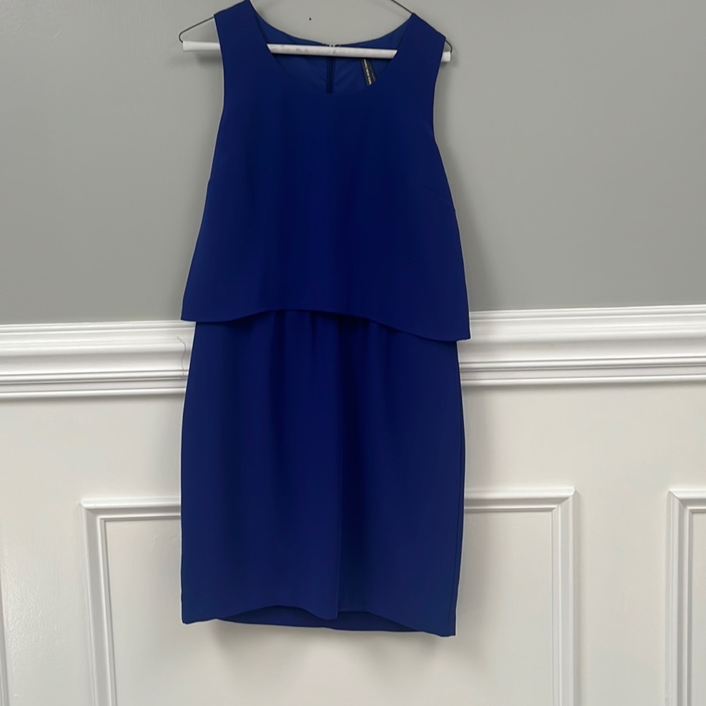 Andrew Mark brand new blue short dress